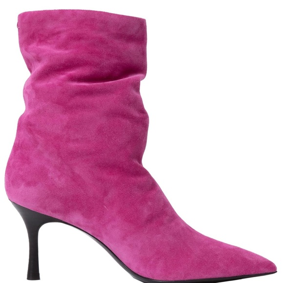 RAG&BONE Slouch Boot in Ultra Pink Suede NWOB size 38.5 - Picture 7 of 7